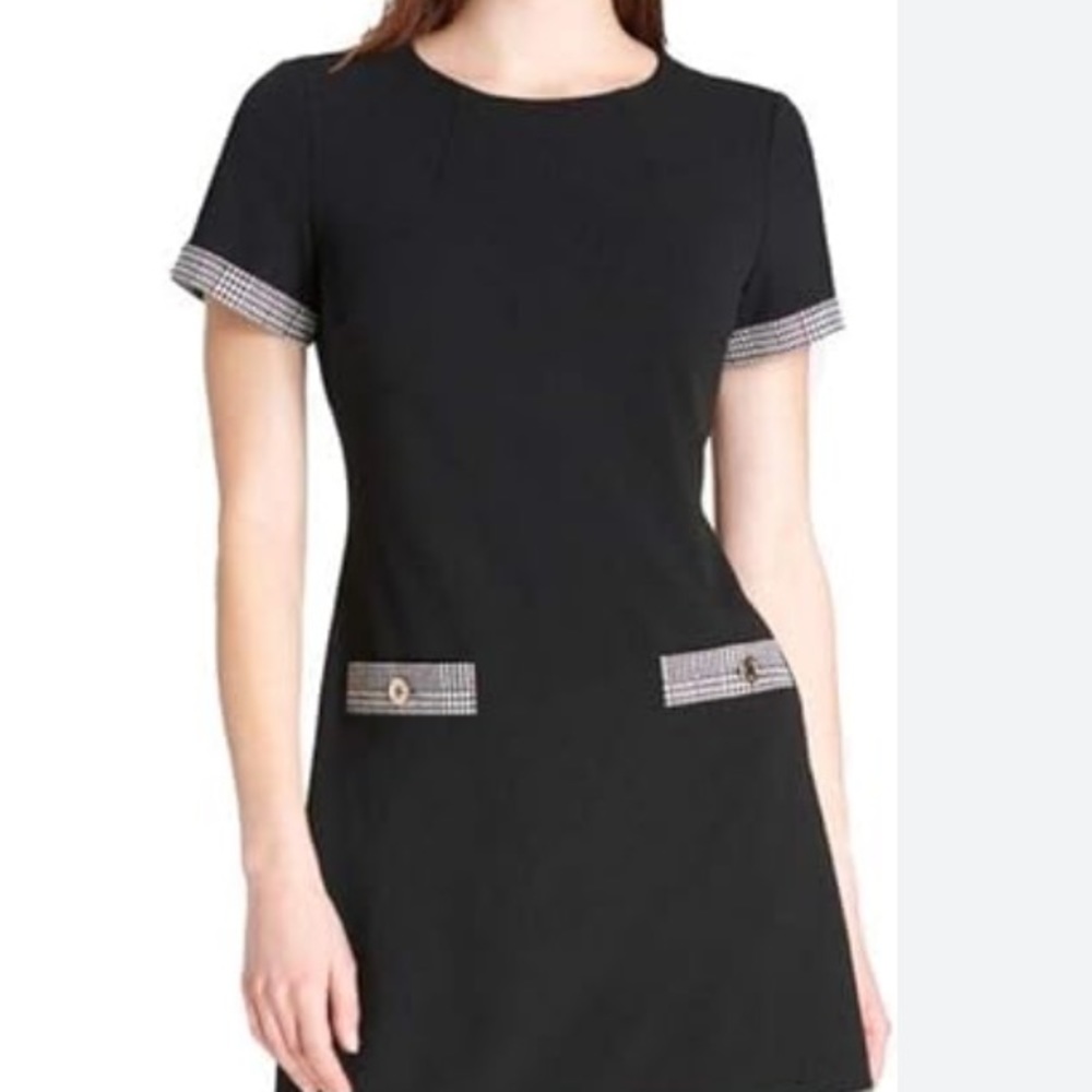 Connected Apparel Black Midi Dress Size 12